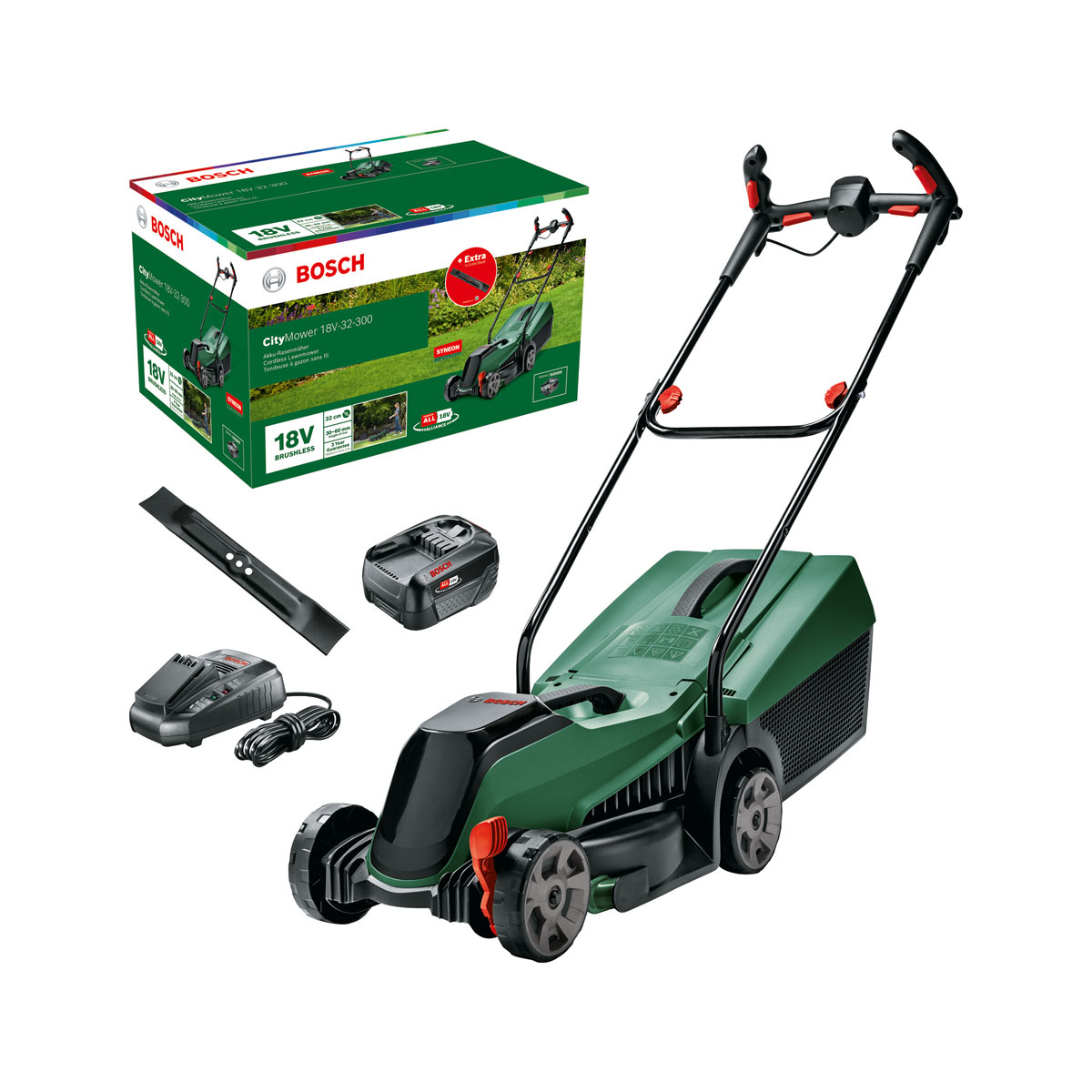 Bosch Akku Rasenm her CityMower 18 114411