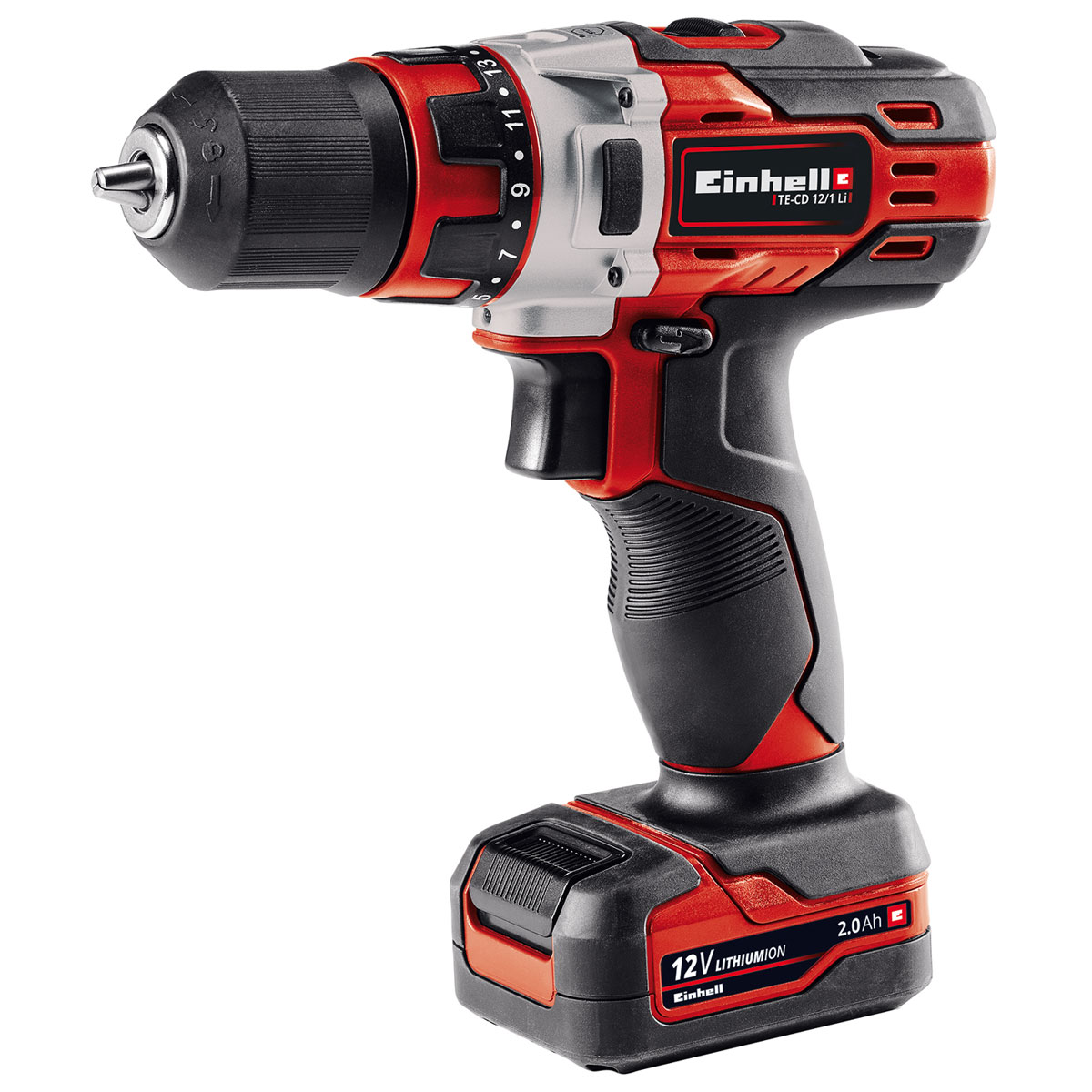 EINHELL Akku-Bohrschrauber TE-CD 12/1 Li, inkl. Ladegerät und 1x 2,0 Ah Akku