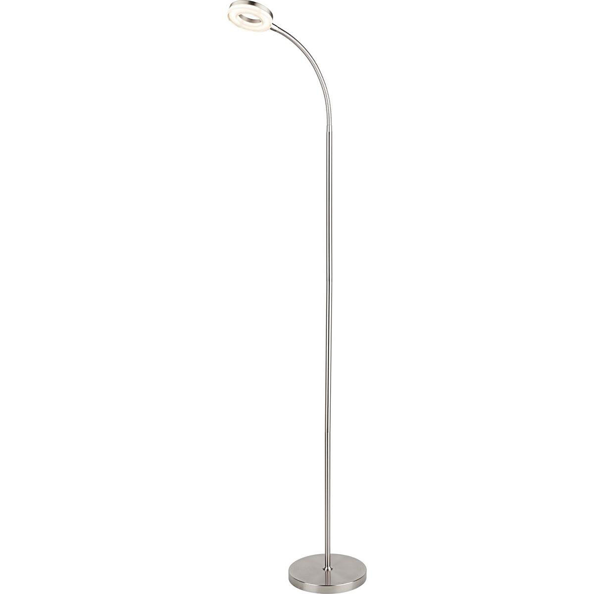Elegante Innenlampe zum Aufstellen verchromte Tischleuchte Schirm verstellbar
