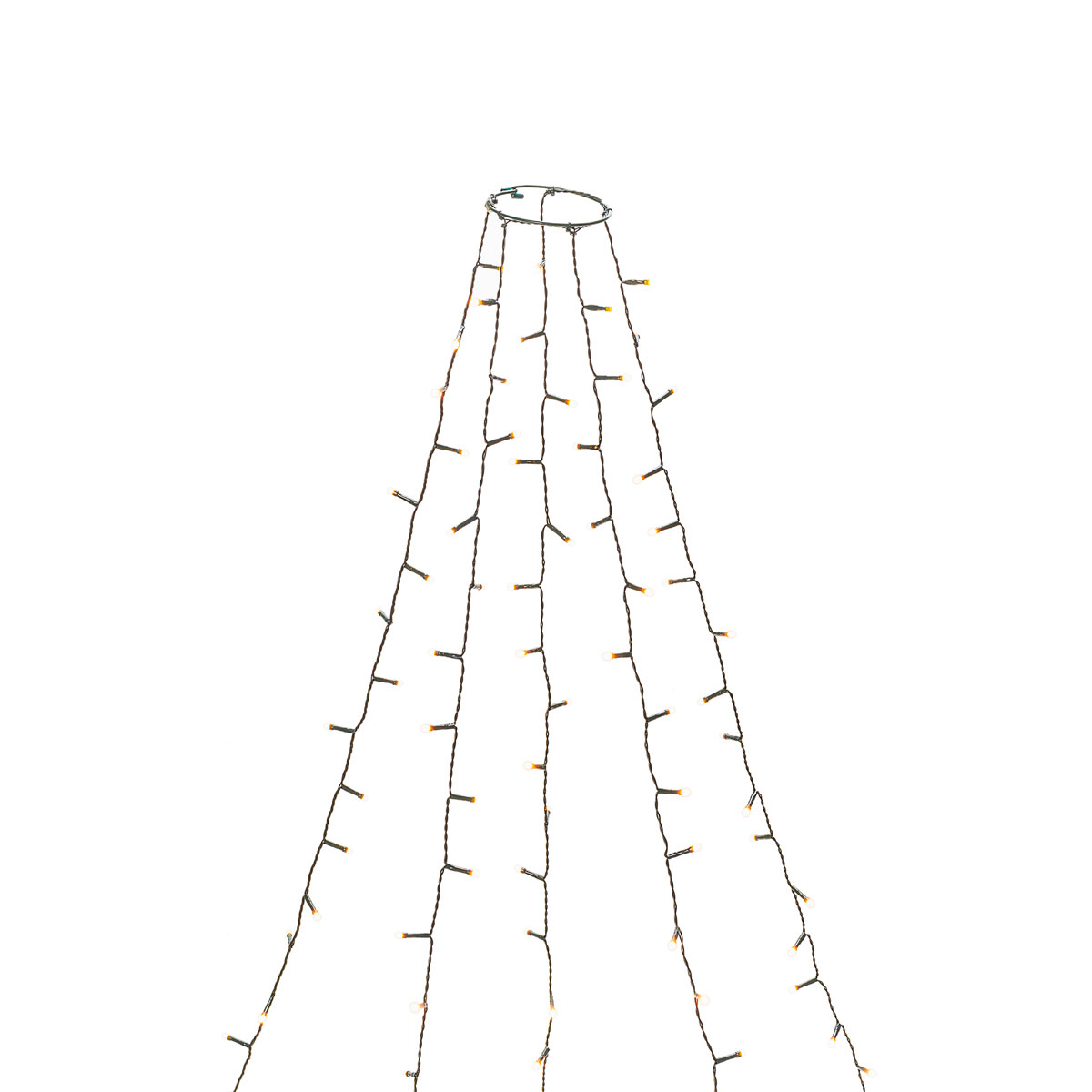 Konstsmide mit 205408 11 cm LED 5 | gefrostet Dioden 50 Stränge je Baummantel Ring bernsteinfarbenen mit Durchmesser