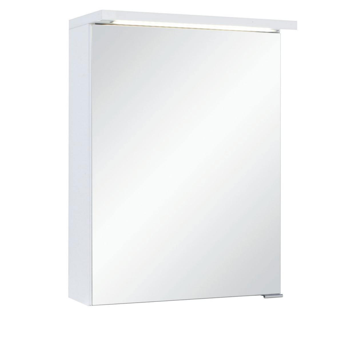 LED-Spiegelschrank aluminium | Alu Single Jokey 214487