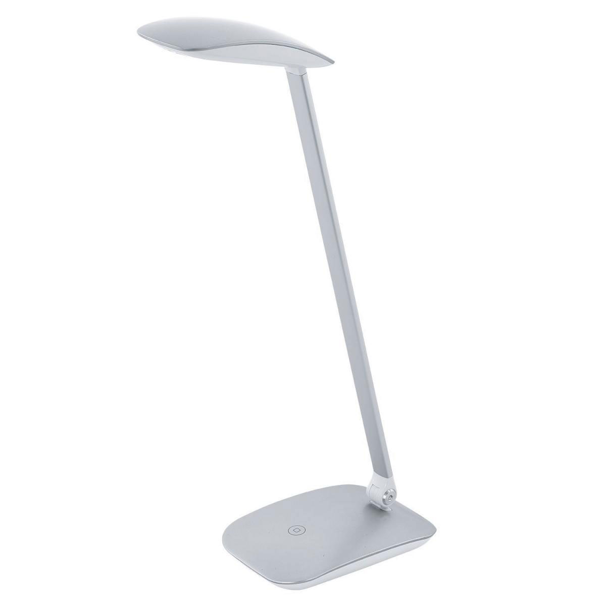 Eglo LED-Tischleuchte Cajero mit Touch und USB silber | 211101 | Tischlampen