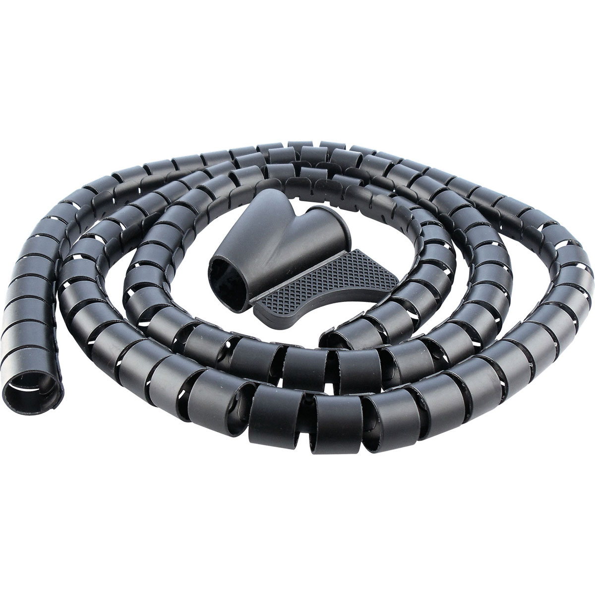 Schwaiger Kabelspiralschlauch Durchmesser 28 mm 1,5m schwarz