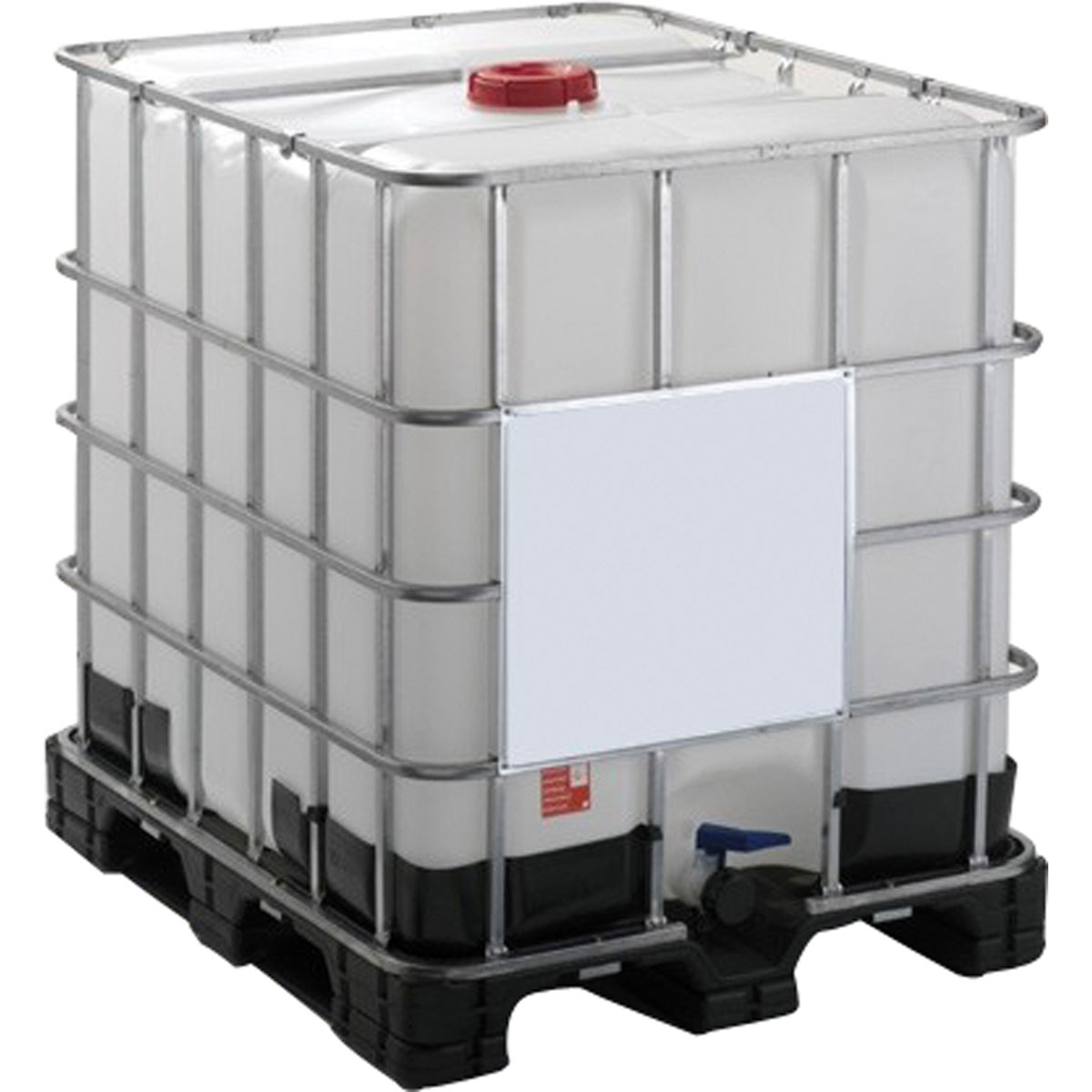 IBC Container 1000 l Lebensmittelecht Frischwasser Regentonne Wassertank  schwarz