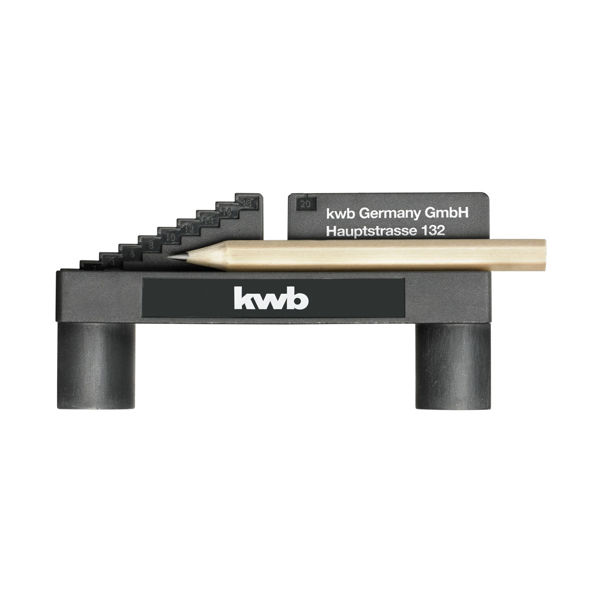 kwb Mittenfinder mit Bleistift und 1...20 von mm. | Anzeichenhilfe Skala metrischer als 276616