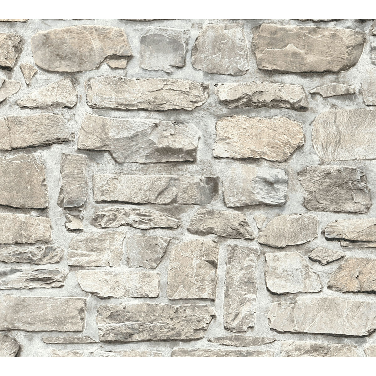 AS Creation Vliestapete 0,53m x grau beige Natursteinmauer 10,05m 291561 | Elements