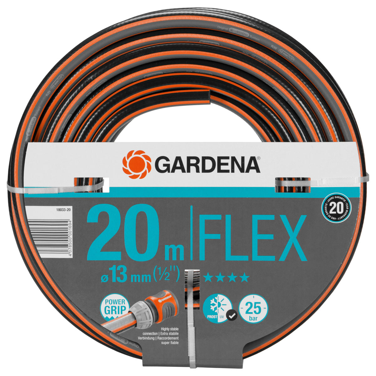 Gardena Gartenschlauch Comfort Flex 13 mm 1/2 Zoll 20m | 20 | 294781