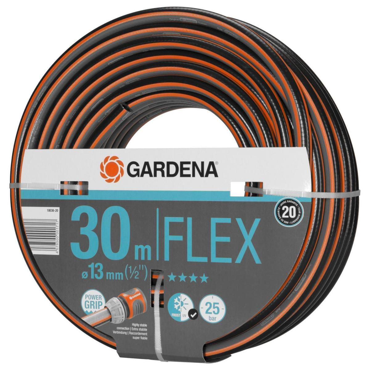 Gardena Gartenschlauch Comfort Flex 13 mm (1/2) 30 m mit PowerGrip bis 25 bar