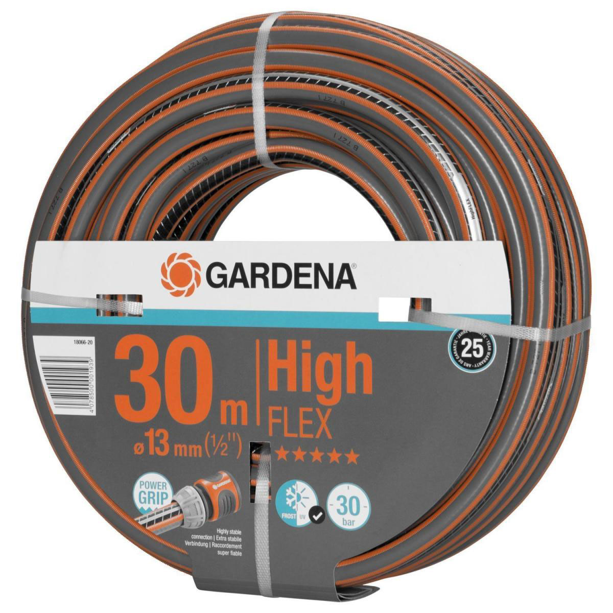 Gardena Gartenschlauch Comfort HighFlex 13 mm (1/2) 30 m mit PowerGrip 30 bar