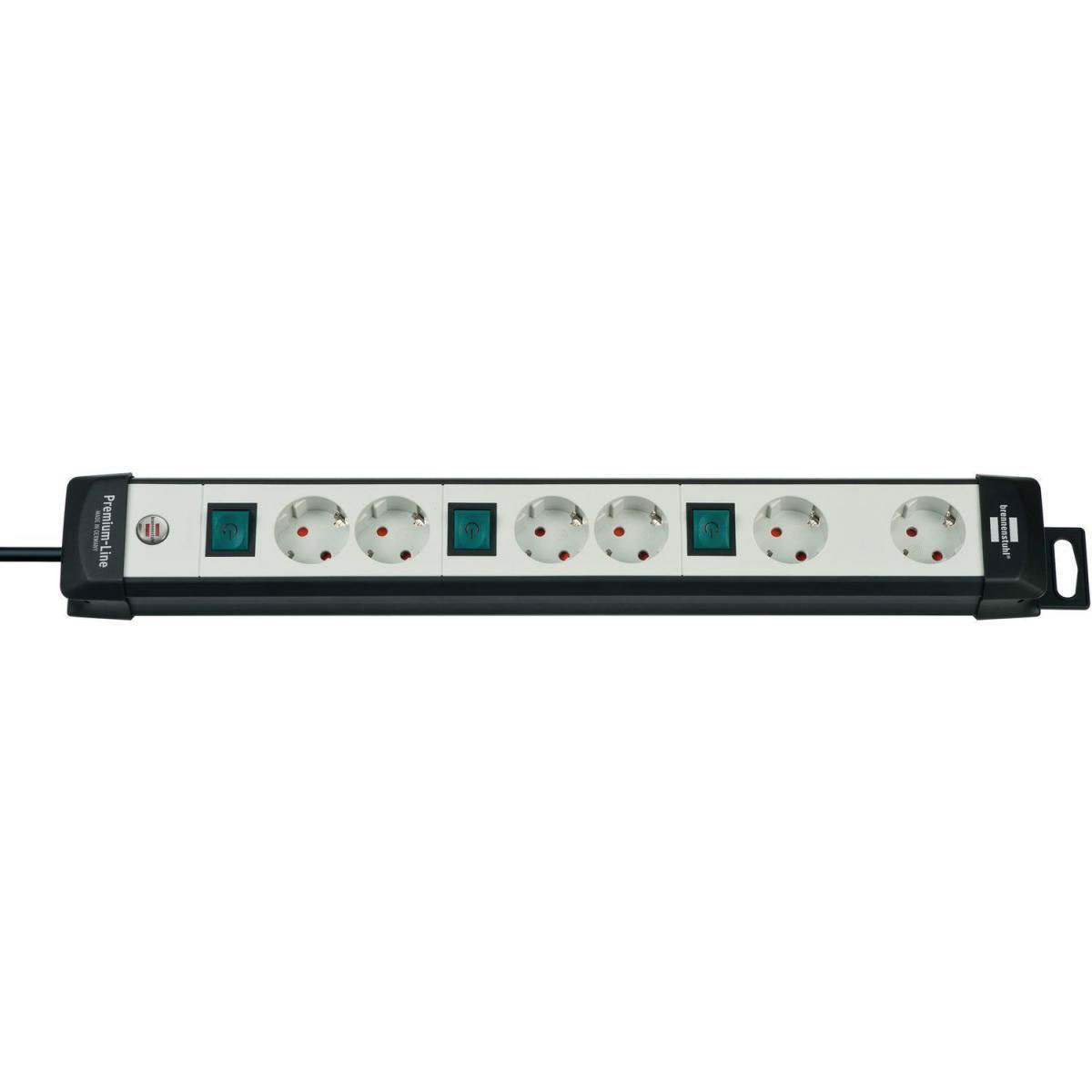 Brennenstuhl Steckdosenleiste Premium-Line 6-fach3 Schalter 3 m 