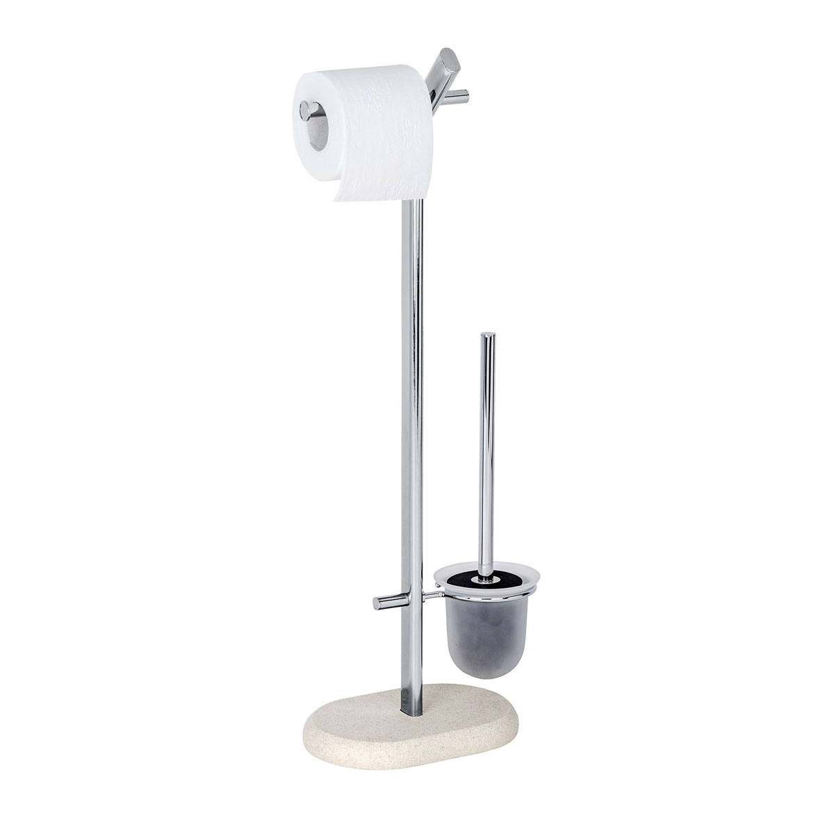 Wenko Stand WC-Garnitur Puro | 514572 | Toilettenbürstenhalter