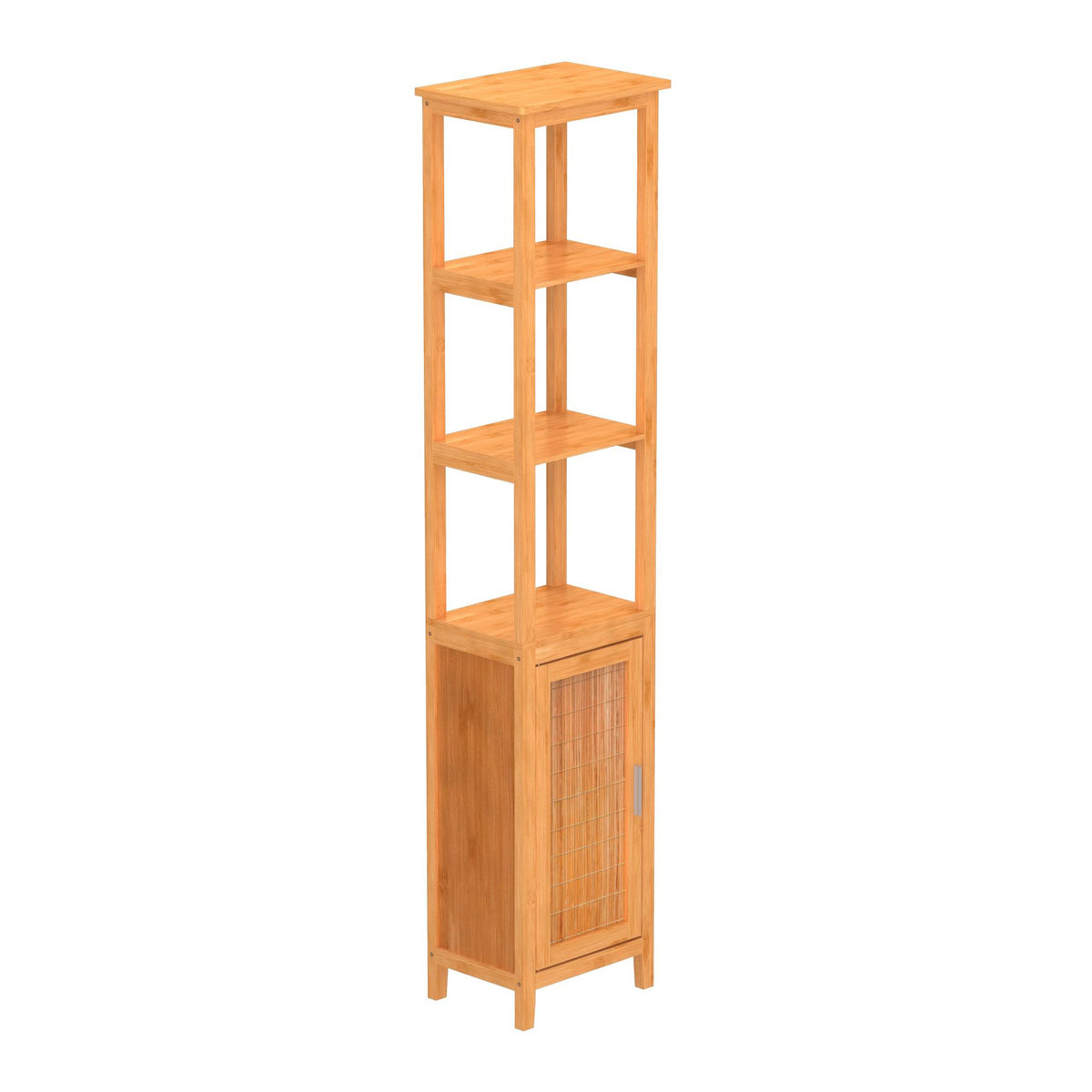 Wenko Standregal Loft Bambus | 514392 aus Badezimmerregal Wohnregal