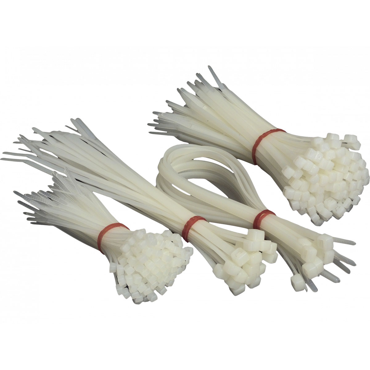 Basic Kabelbinder-Set weiß 250-teilig