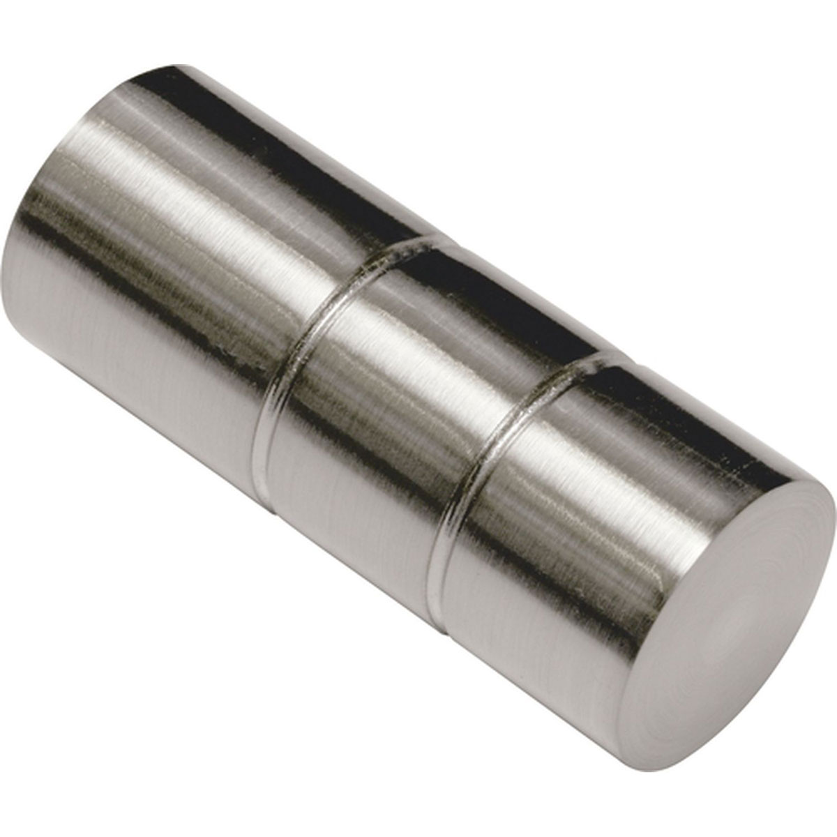 Gardinia Endstück Zylinder für Durchmesser 25 mm Edelstahl-optik | 548419