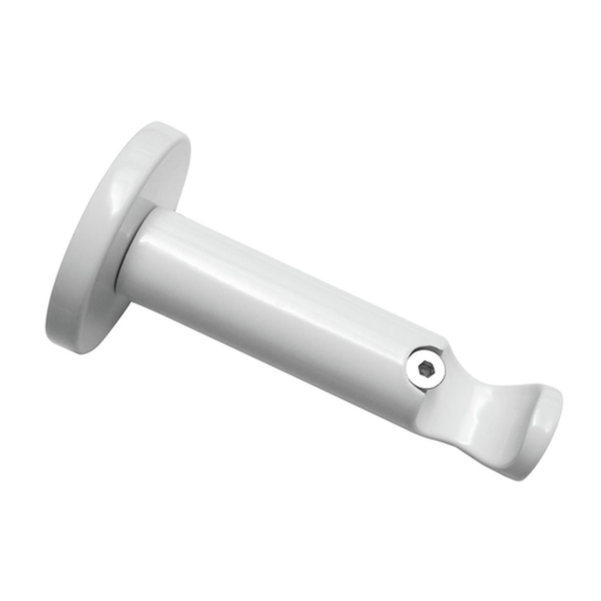 Gardinia Doppel-Kombiträger Chicago offen für Durchmesser 20 mm 8/6 cm weiß  | 791432 | Gardinenstangenhalter