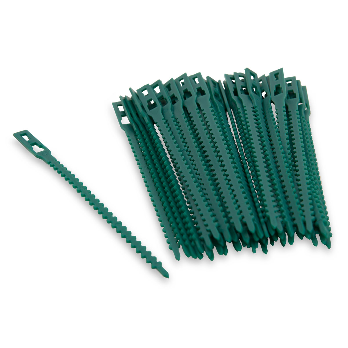 10 x Soft Flexbinder 7x260mm Pflanzenbinder Kabelbinder schwarz oder grün