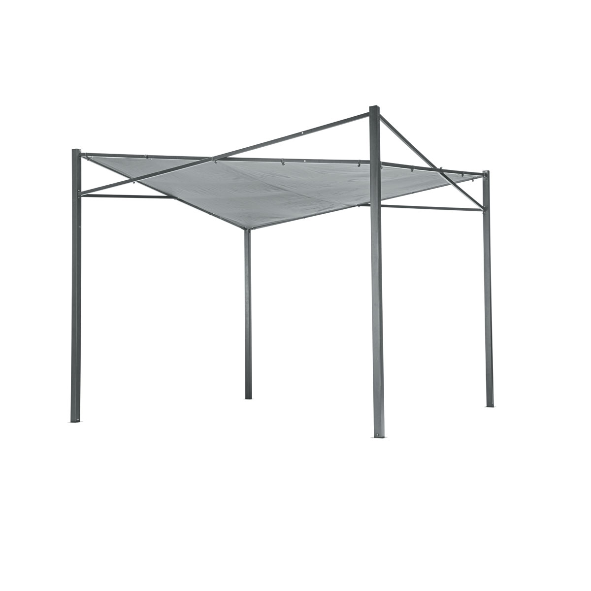Haveson Gartenmöbel-Set „Kapstadt“, Rattan, Tisch + 4 Sessel + 2 Hocker, grau-Meliert,
