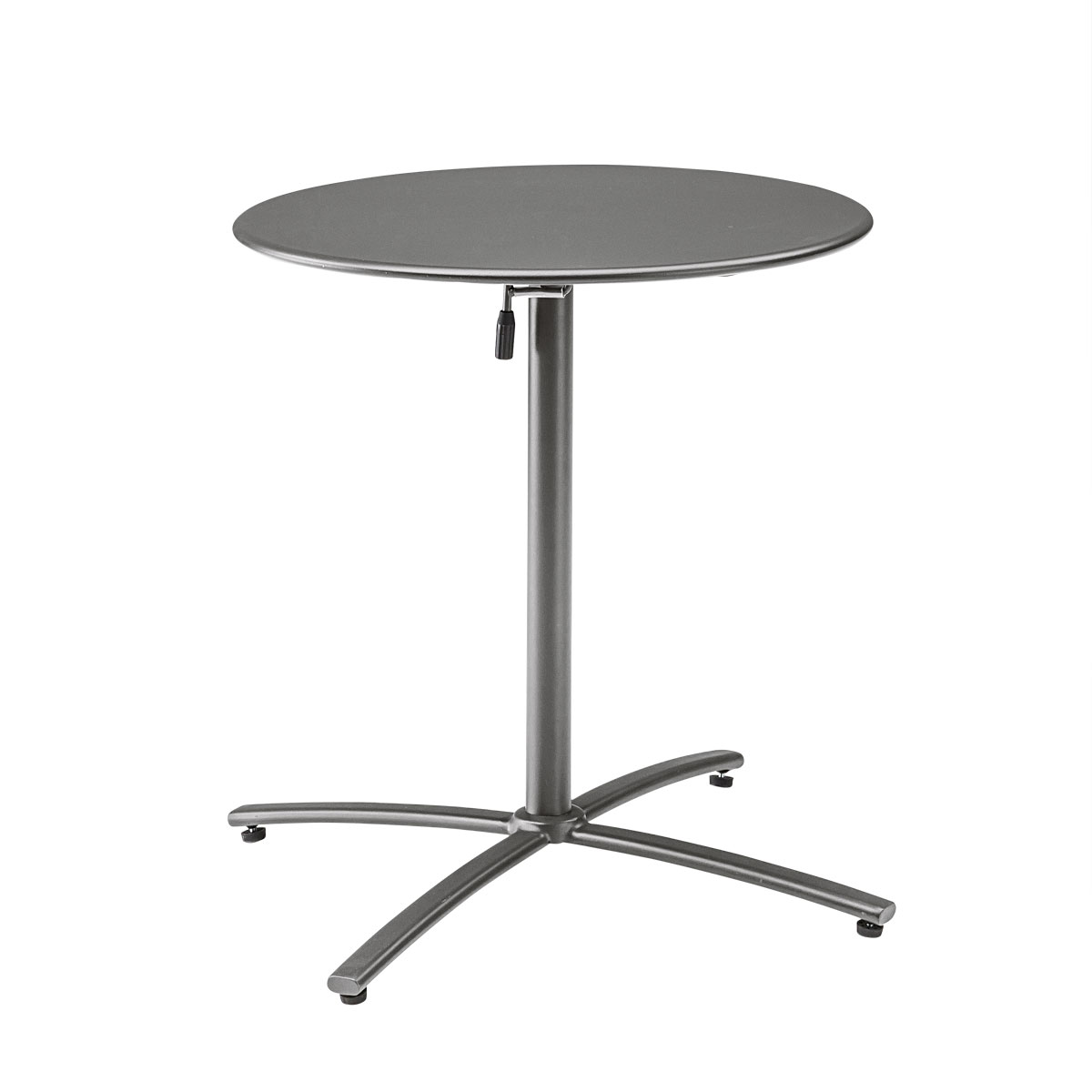 Haveson Gartenmöbel-Set „Kapstadt“, Rattan, Tisch + 4 Sessel + 2 Hocker, grau-Meliert,