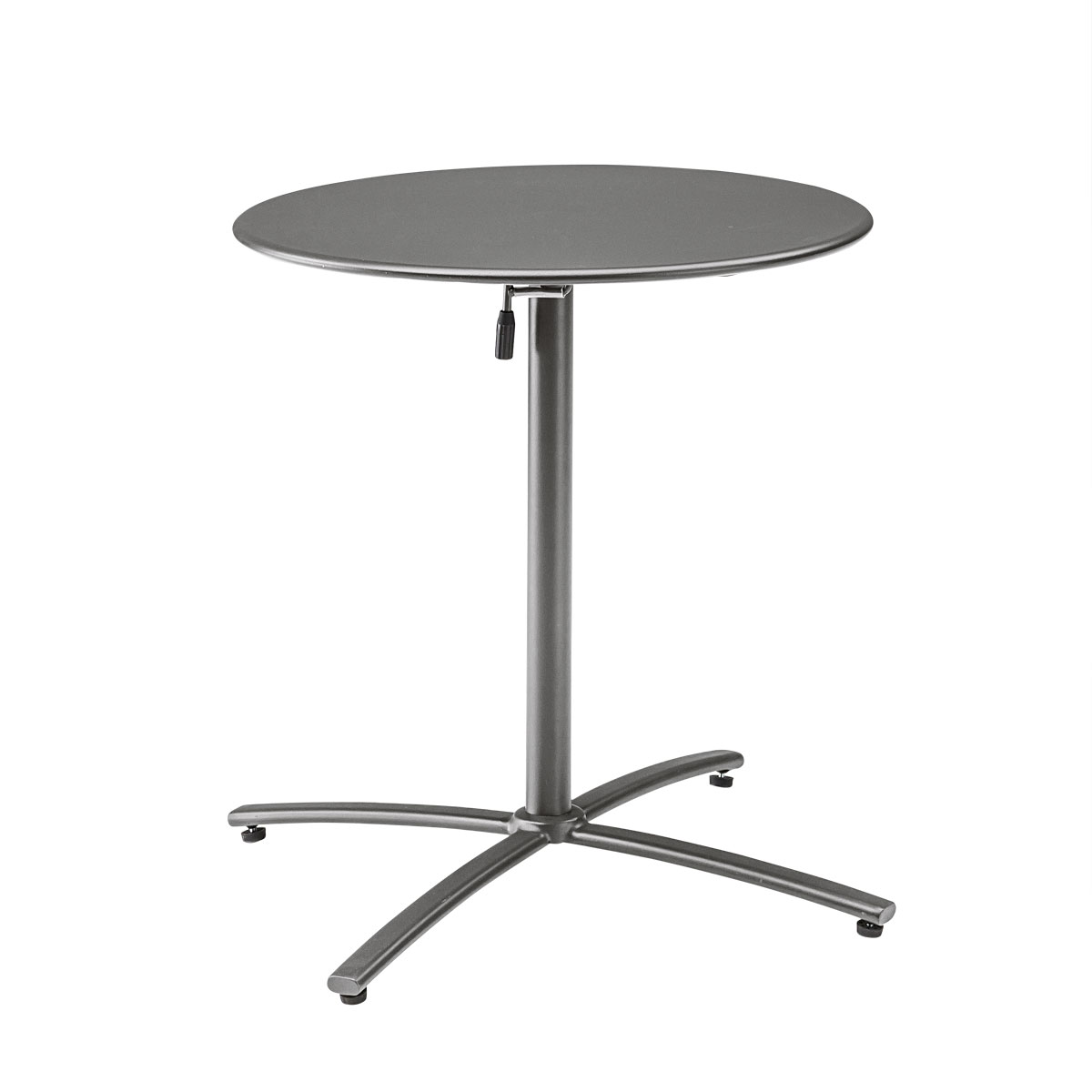 Haveson Gartenmöbel-Set „Kapstadt“, Rattan, Tisch + 4 Sessel + 2 Hocker, grau-Meliert,