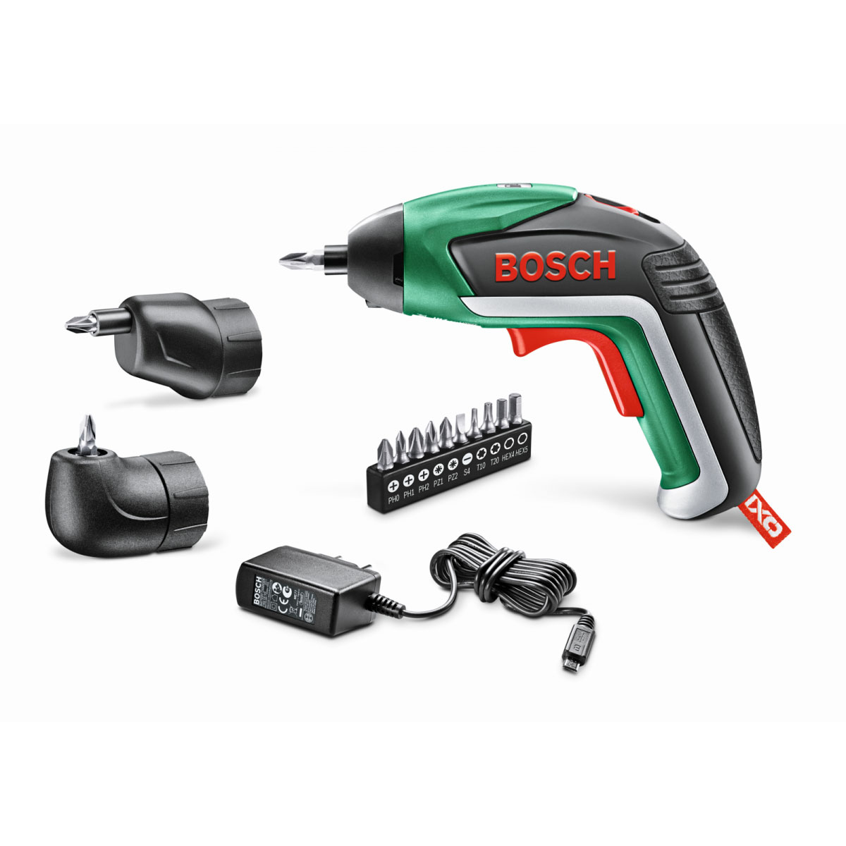 Bosch Akkuschrauber IXO V Set 3,6 V, 1,5 Ah, Akku integriert, 4,5 Nm, 10 Bits, 2 Schraubaufsätze