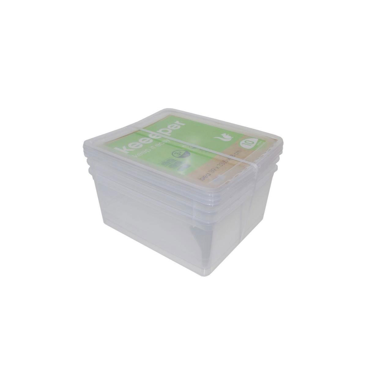 Boîte de rangement 'Kristall-Box', 52 litres, transparente - OKT -  Achat/Vente KEEEPER 6440004