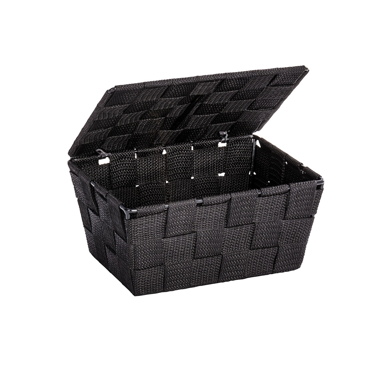 Wenko | 934161 | schwarz Adria mit schwarz Aufbewahrungskorb Deckel