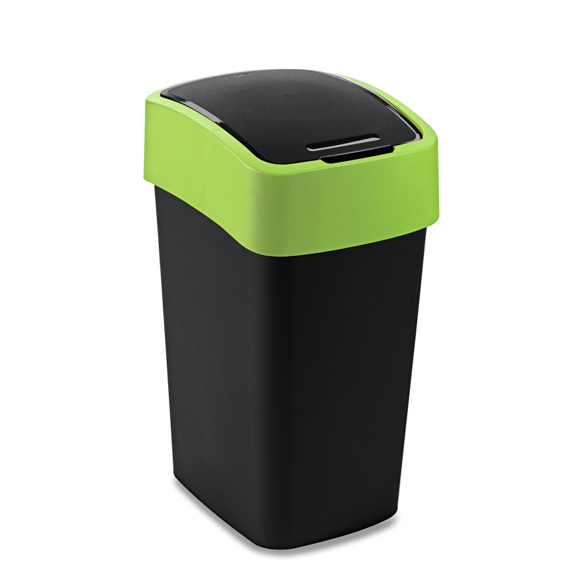 Curver Abfallbehälter Flip Bin 25 L schwarz/grün