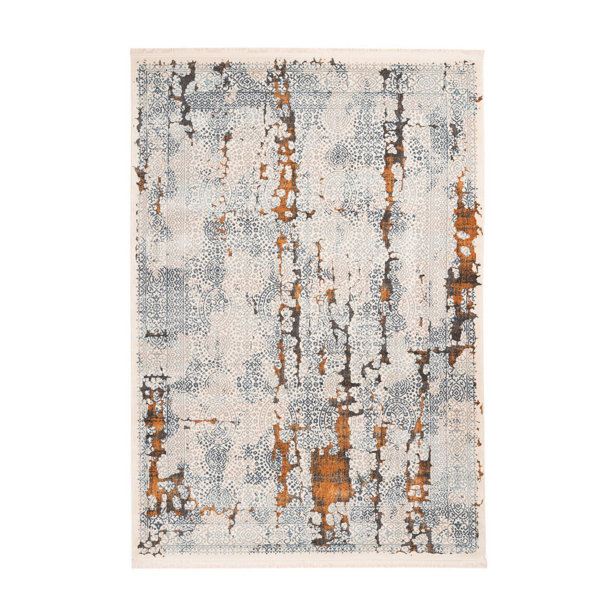 Vintage-Teppich Palace 200, grau/orange 120x170 cm Vintage-Teppich Palace 200, grau/orange 120x170 cm