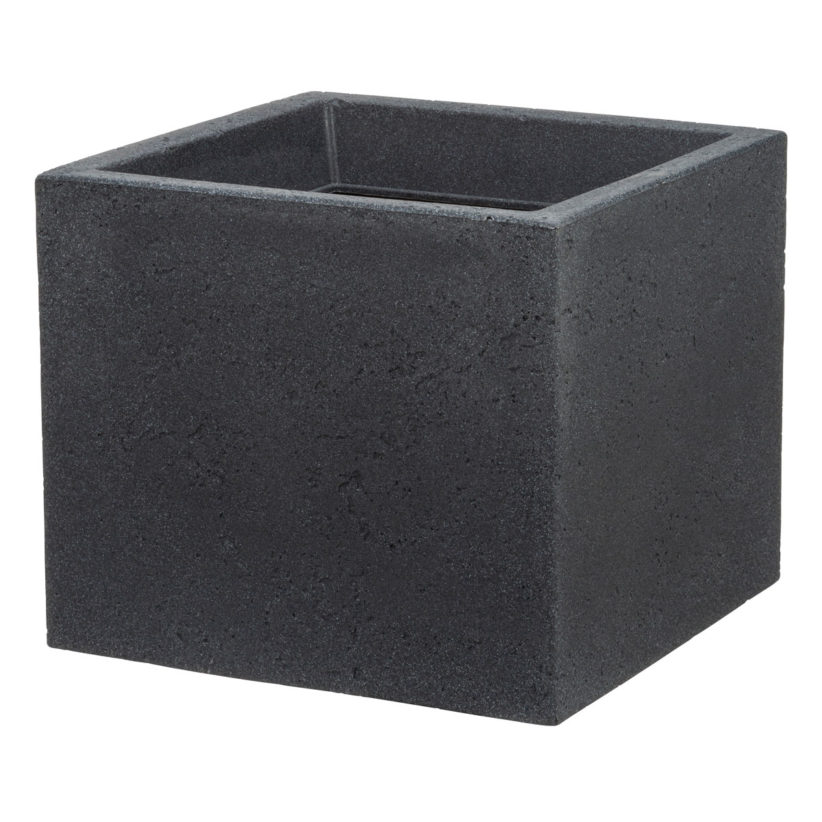 Scheurich Pflanzgefäß C-Cube 38 x 33 x 38 cm Stony Black | Stony 