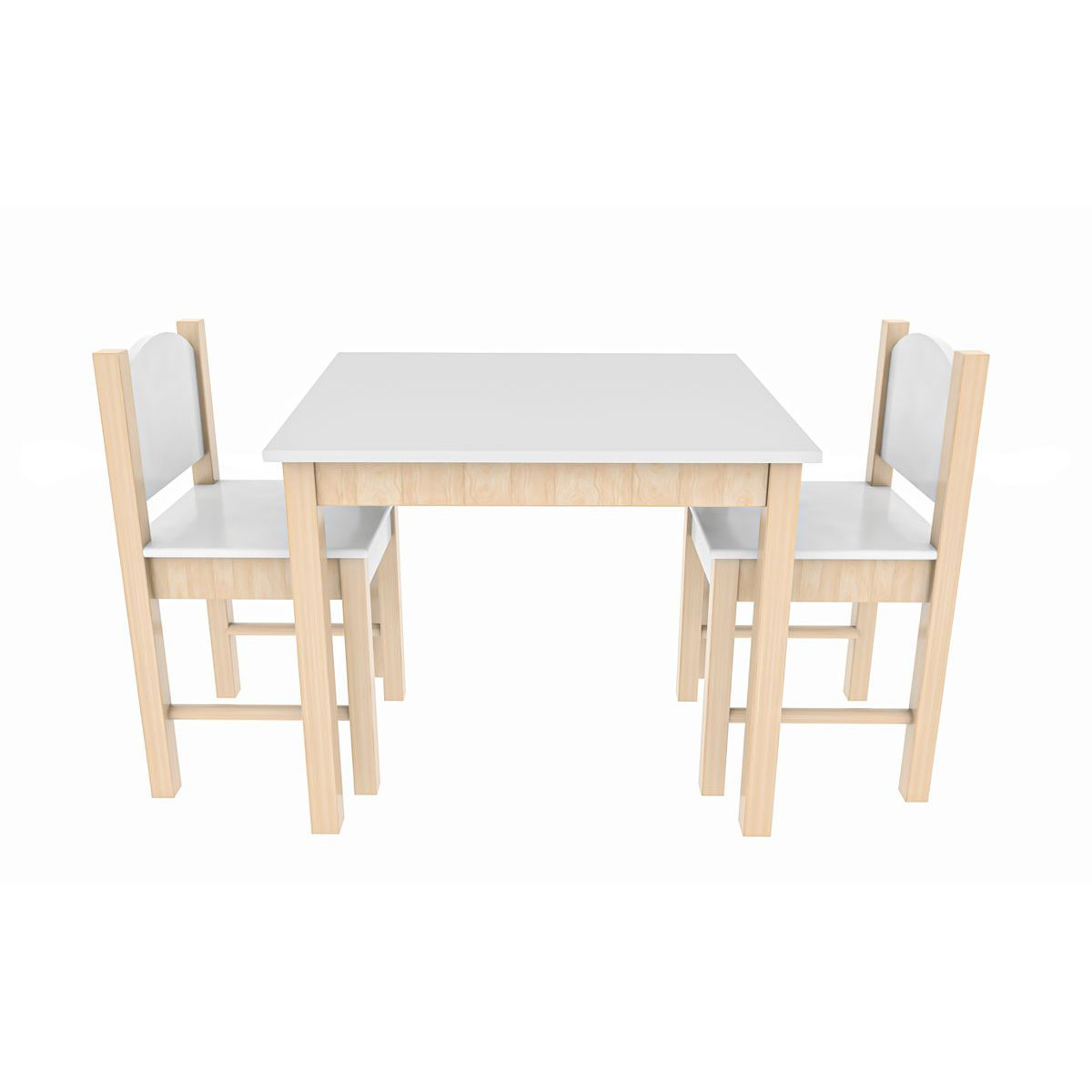 Coemo 3tlg. Kindersitzgruppe Stefano Tisch 1 | weiß K003207151 2 | Weiß Stühle
