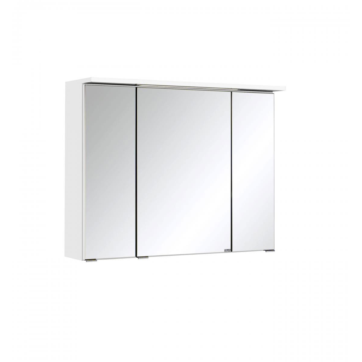 Spiegelschrank mit LED-Beleuchtung 76 Türen x 3 K000065113 und x weiß cm Steckdose 23 71 