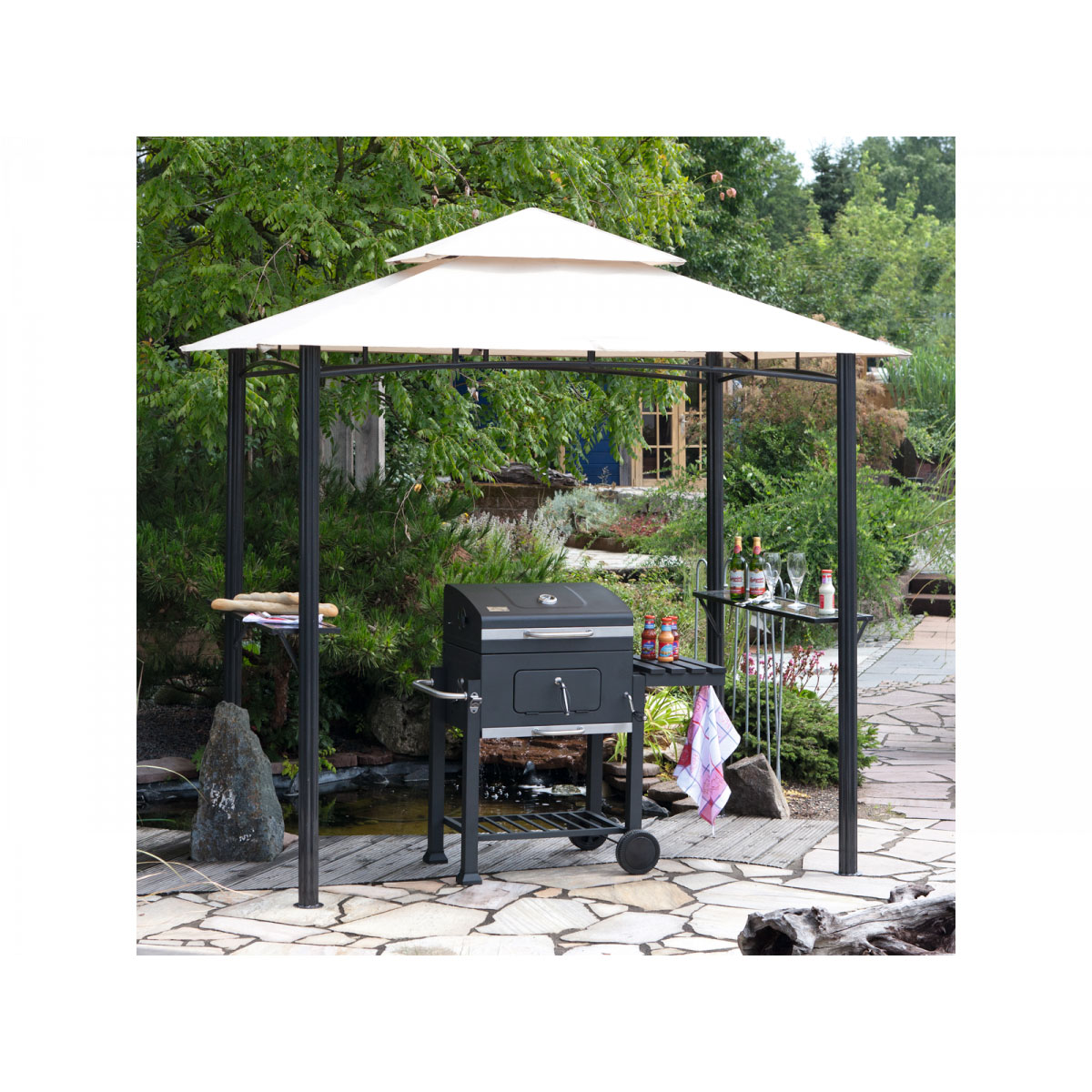 Grillpavillon mit Doppeldach eBay